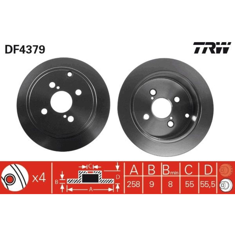 Bremsscheibe DF4379 Bremsscheibe DF4379