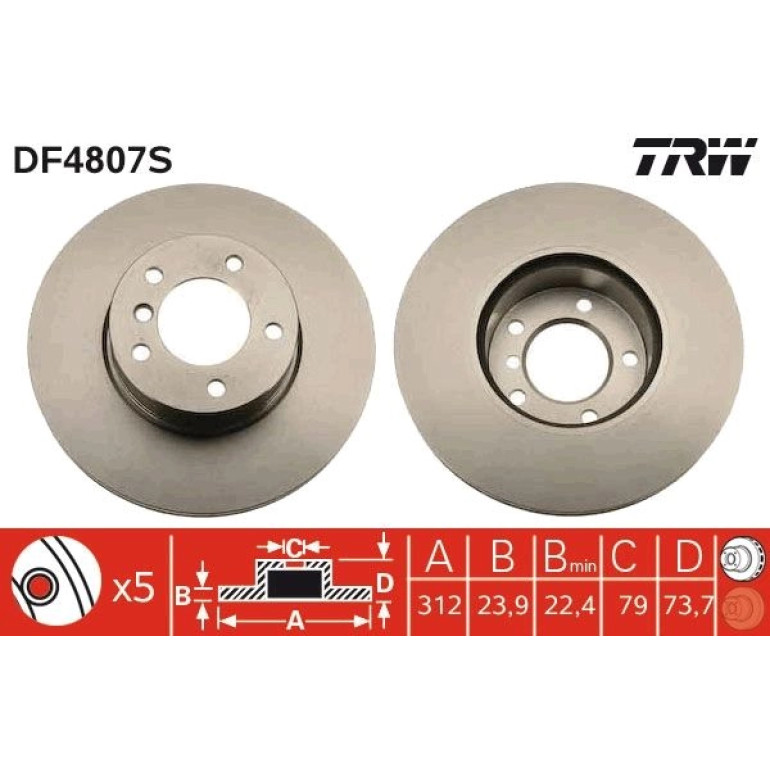 Bremsscheibe DF4807S