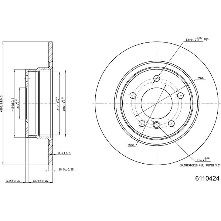 Bremsscheibe 6110424