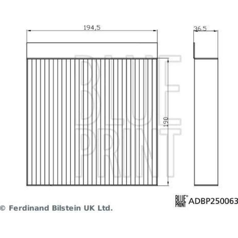 Filter, Innenraumluft ADBP250063 Filter, Innenraumluft ADBP250063
