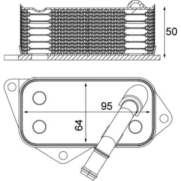 Ölkühler, Motoröl CLC 12 001S