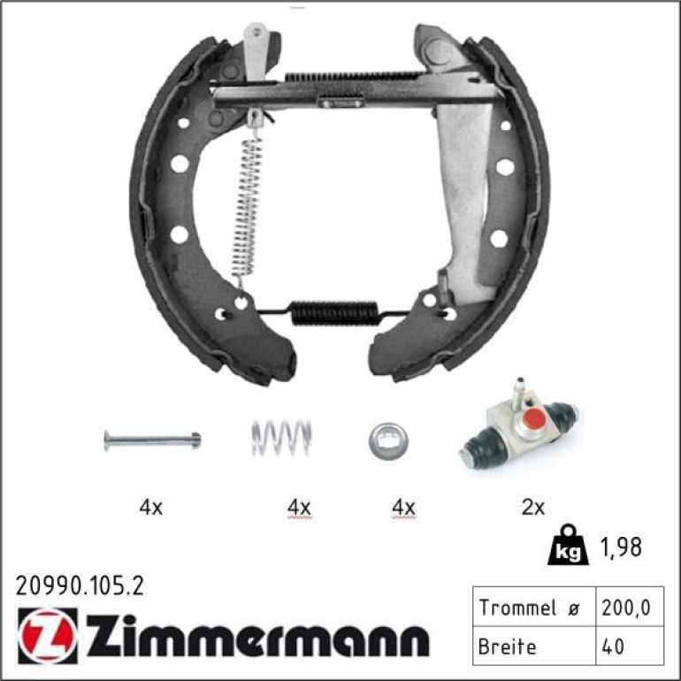 Bremsbackensatz 20990.105.2 Bremsbackensatz 20990.105.2