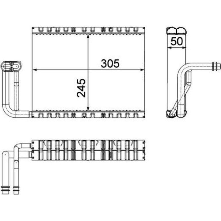 Verdampfer, Klimaanlage AE 88 000P Verdampfer, Klimaanlage AE 88 000P