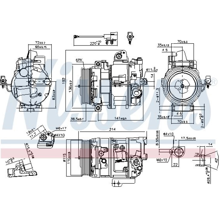 Kompressor, Klimaanlage 890117 Kompressor, Klimaanlage 890117