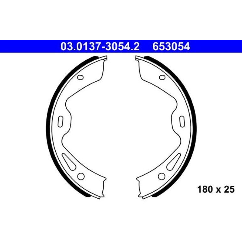 Bremsbackensatz, Feststellbremse 03.0137-3054.2 Bremsbackensatz, Feststellbremse 03.0137-3054.2