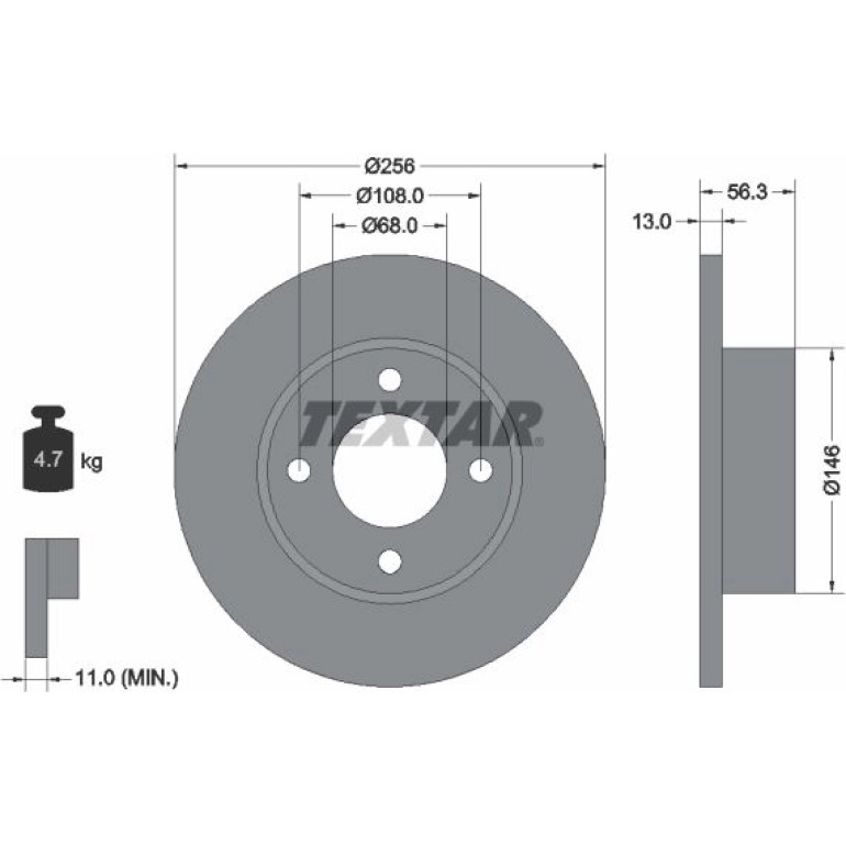 Bremsscheibe 92057800 Bremsscheibe 92057800