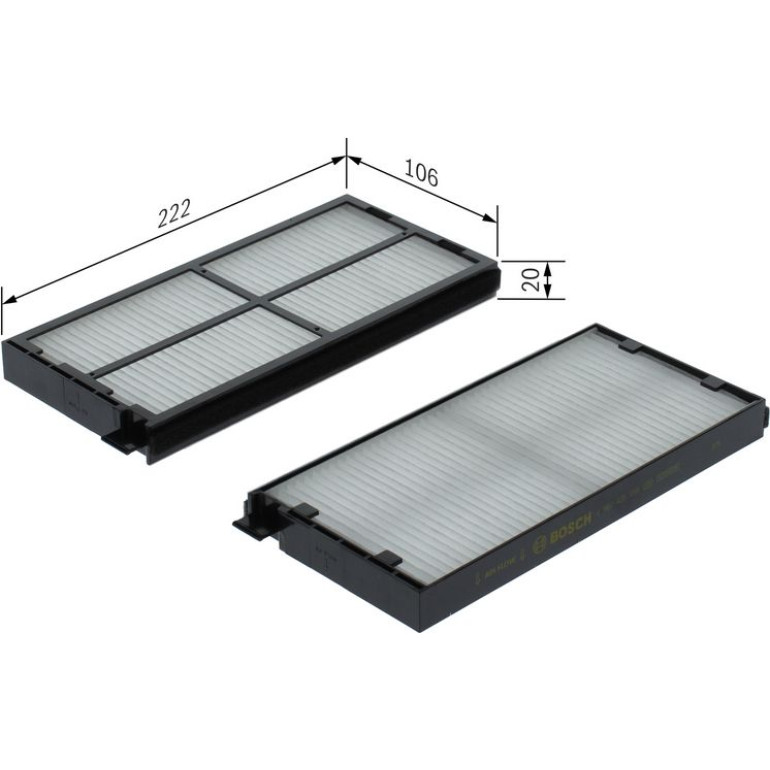 Filter, Innenraumluft 1 987 435 158 Filter, Innenraumluft 1 987 435 158