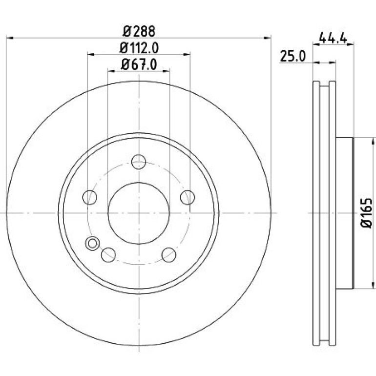 Bremsscheibe 8DD 355 128-281 Bremsscheibe 8DD 355 128-281