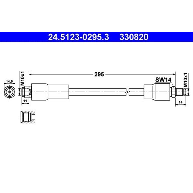 Bremsschlauch 24.5123-0295.3 Bremsschlauch 24.5123-0295.3