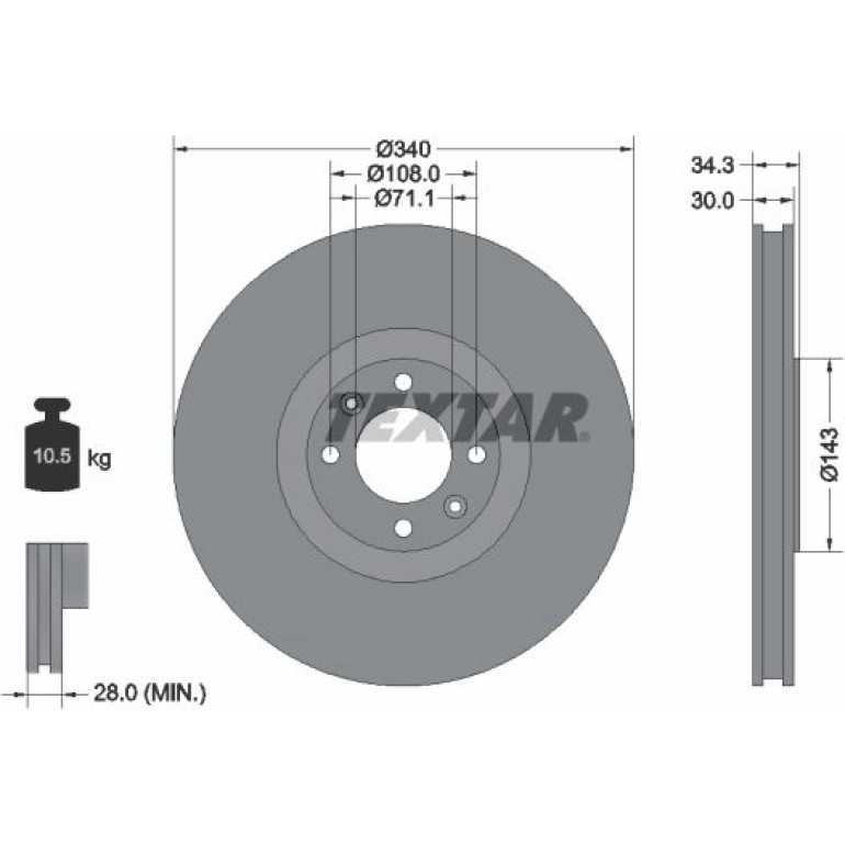 Bremsscheibe 92256903 Bremsscheibe 92256903