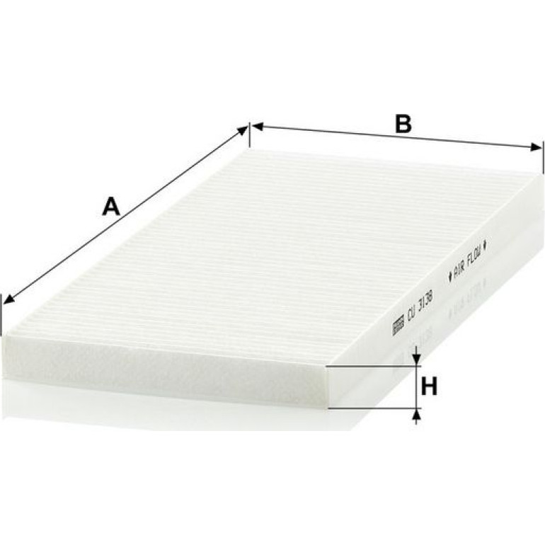 MANN-FILTER CU 3138 Innenraumfilter, Partikelfilter MANN-FILTER CU 3138 Innenraumfilter, Partikelfilter
