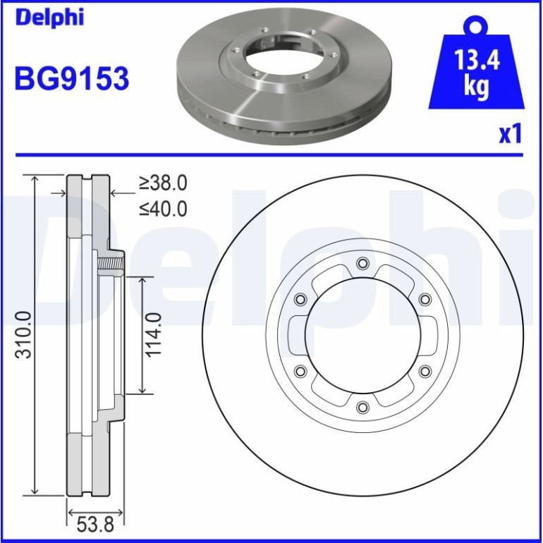 Bremsscheibe BG9153 Bremsscheibe BG9153