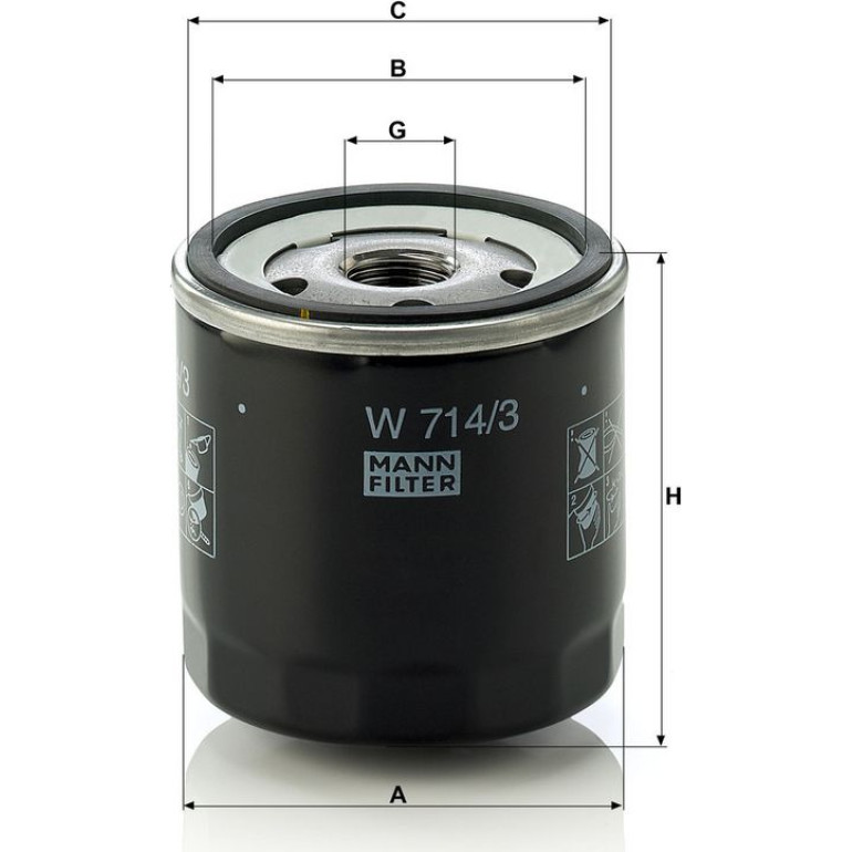 Ölfilter W 714/3 Ölfilter W 714/3