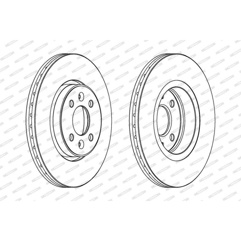 FERODO PREMIER Coat+ disc DDF1124C Bremsscheibe 280x24mm, 4, Belüftet, beschichtet