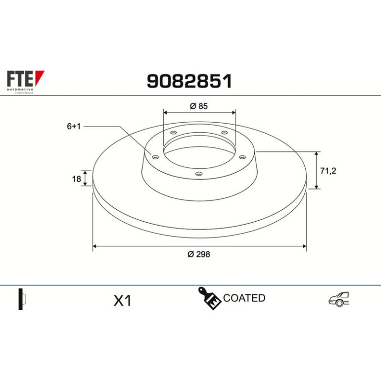 Bremsscheibe 9082851 Bremsscheibe 9082851