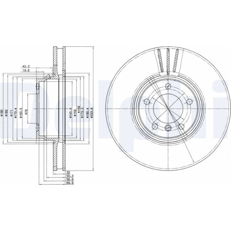 Bremsscheibe BG9212 Bremsscheibe BG9212