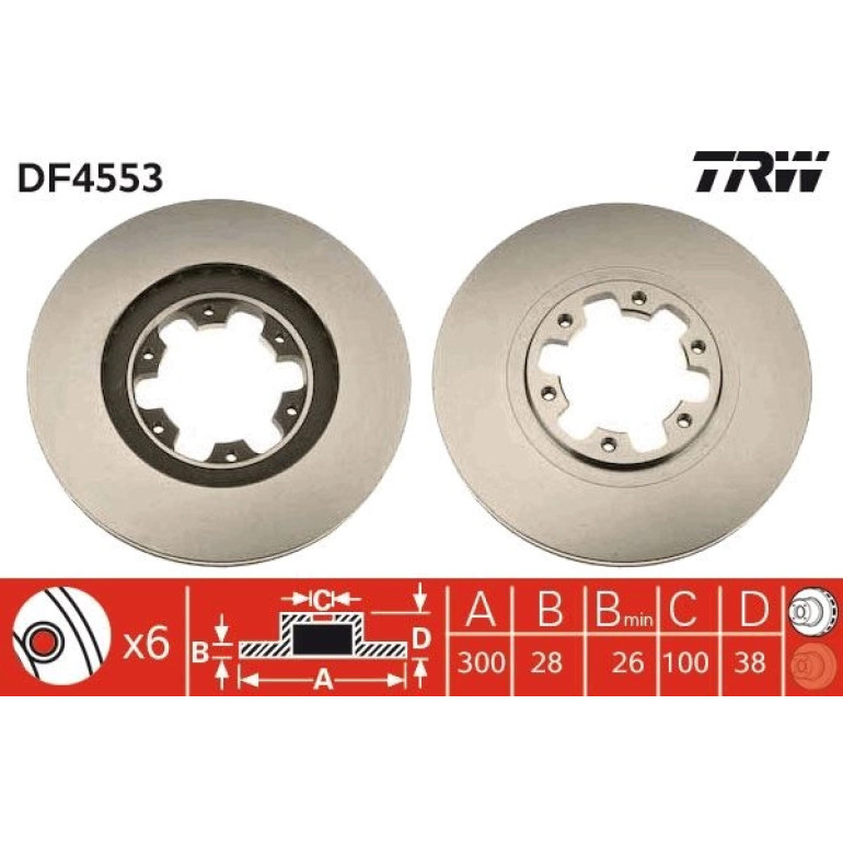Bremsscheibe DF4553 Bremsscheibe DF4553
