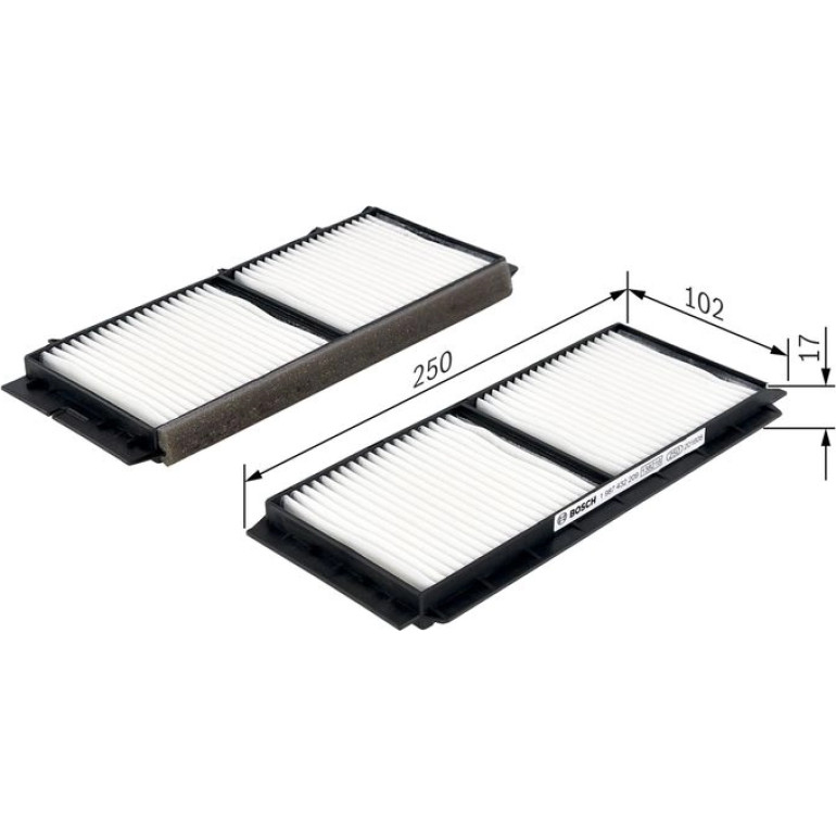 BOSCH 1 987 432 209 Innenraumfilter BOSCH 1 987 432 209 Innenraumfilter