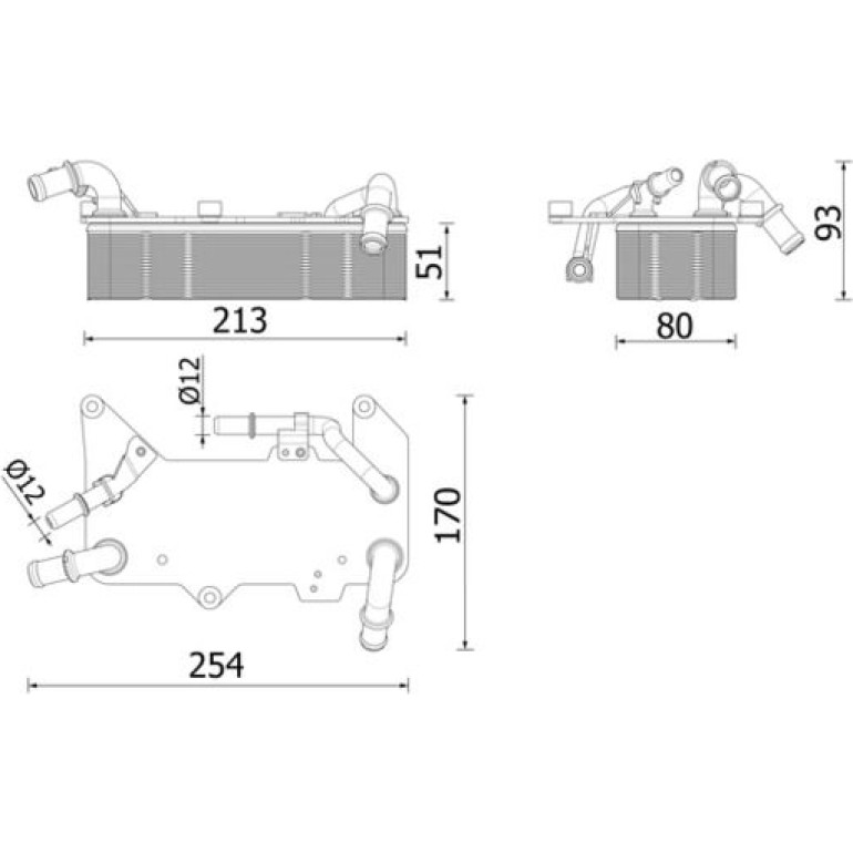 Ölkühler, Automatikgetriebe CLC 286 000P Ölkühler, Automatikgetriebe CLC 286 000P