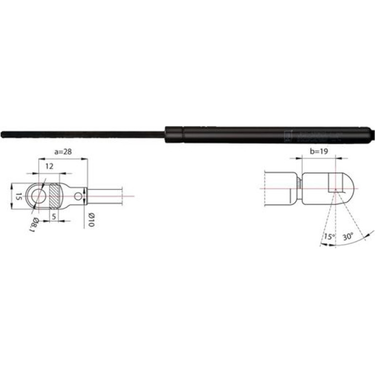 Gasfeder, Koffer-/Laderaum 2110388