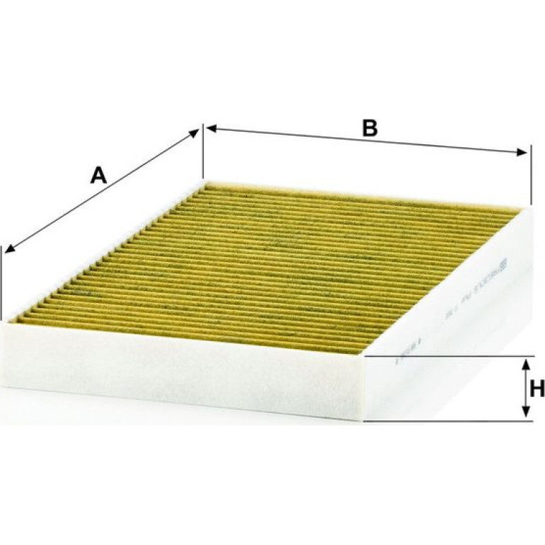 MANN-FILTER FP 3540 Innenraumfilter FreciousPlus Aktivkohlefilter mit Polyphenol, antibakteriell, Feinstaubfilter (PM 2.5)