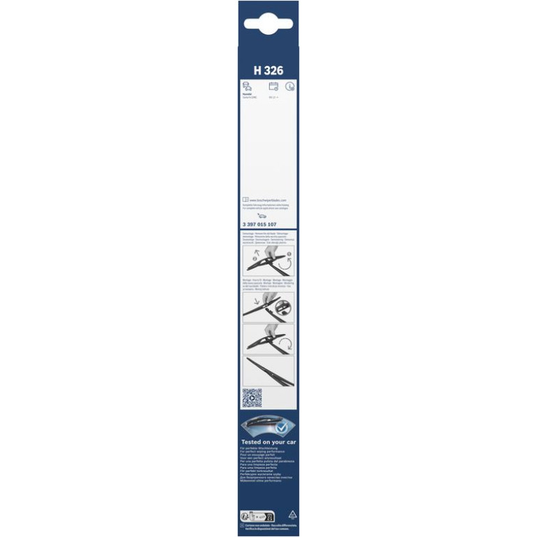 BOSCH H 326 Scheibenwischer Rear 3 397 015 107 BOSCH H 326 Scheibenwischer Rear 3 397 015 107