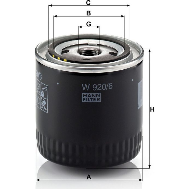Ölfilter W 920/6 Ölfilter W 920/6