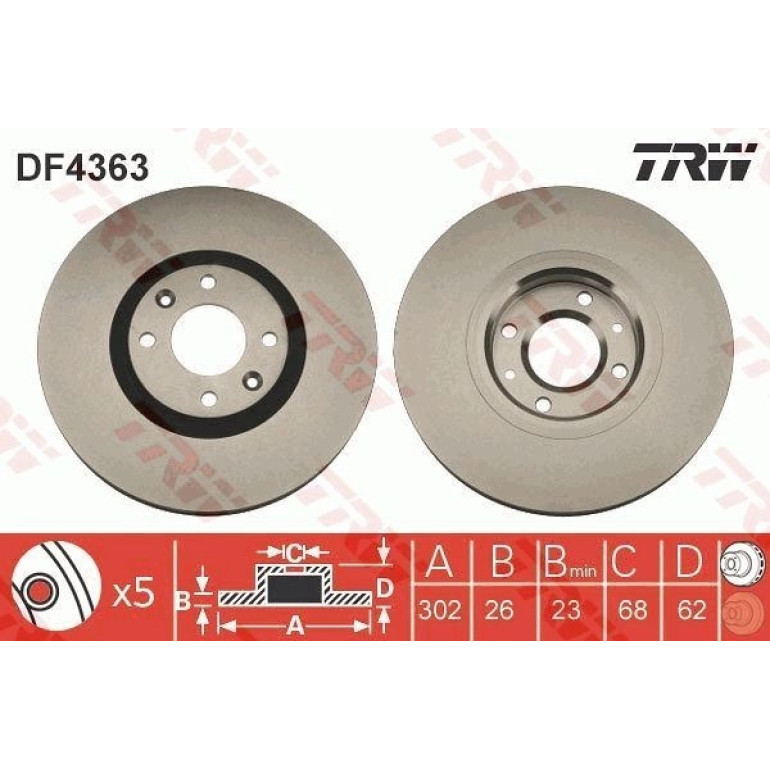 Bremsscheibe DF4363