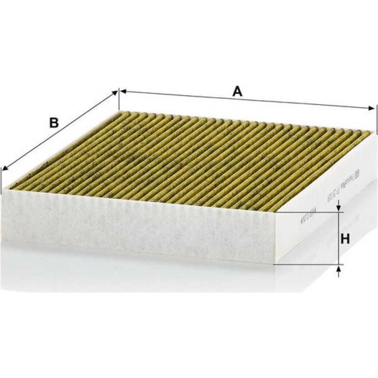MANN-FILTER FP 28 009 Innenraumfilter FreciousPlus Aktivkohlefilter mit Polyphenol, antibakteriell, Feinstaubfilter (PM 2.5)