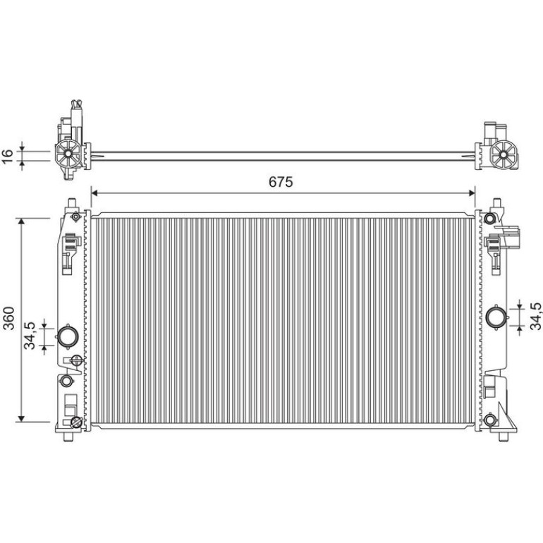 Kühler, Motorkühlung 701318 Kühler, Motorkühlung 701318