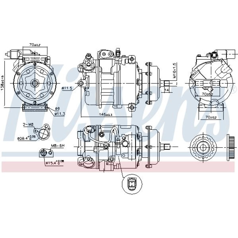 Kompressor, Klimaanlage 890637