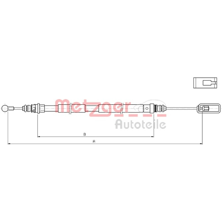 Seilzug, Feststellbremse 10.4721 Seilzug, Feststellbremse 10.4721
