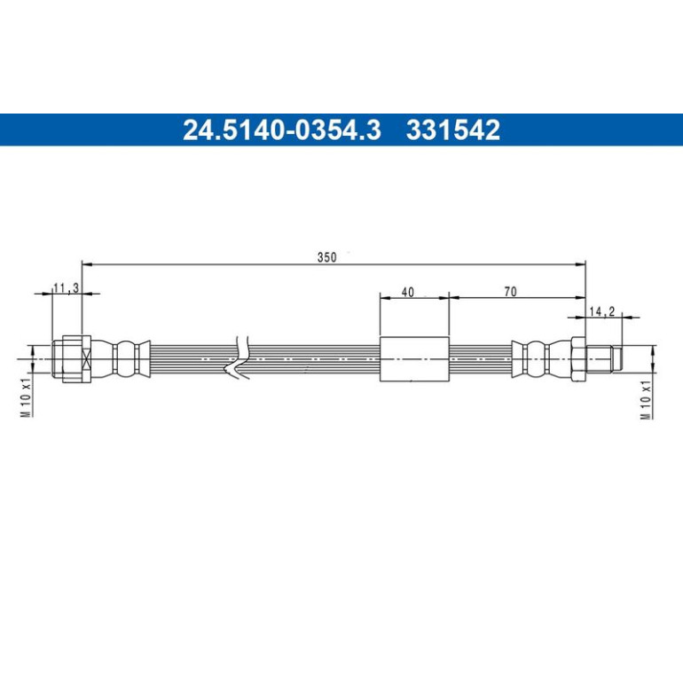 Bremsschlauch 24.5140-0354.3