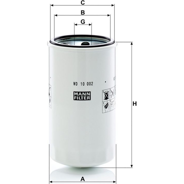 Filter, Arbeitshydraulik WD 10 002 Filter, Arbeitshydraulik WD 10 002
