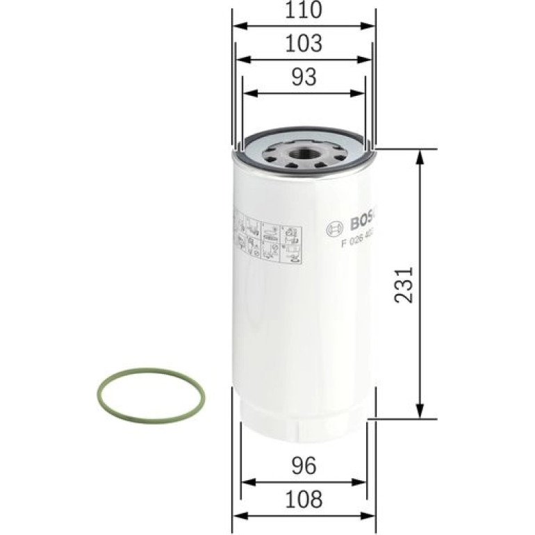 Kraftstofffilter F 026 402 038 Kraftstofffilter F 026 402 038