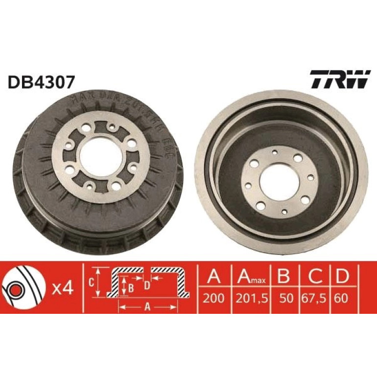 Bremstrommel DB4307