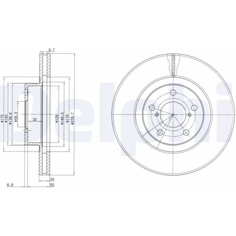 Bremsscheibe BG2827C Bremsscheibe BG2827C