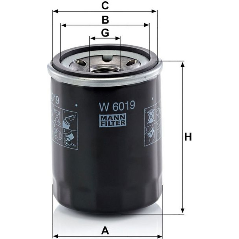 Ölfilter W 6019