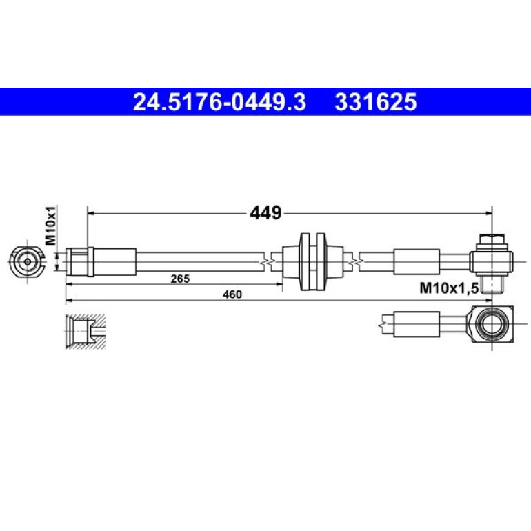 Bremsschlauch 24.5176-0449.3 Bremsschlauch 24.5176-0449.3