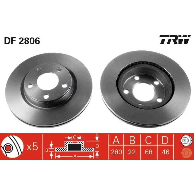 Bremsscheibe DF2806