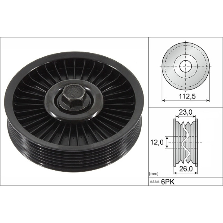 Umlenk-/Führungsrolle, Keilrippenriemen 532 0594 10