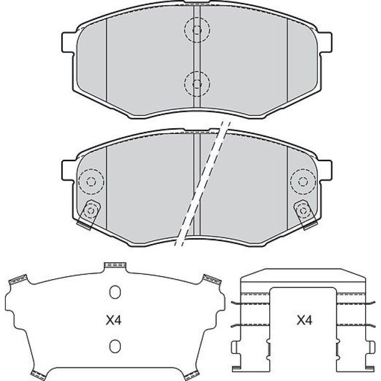 Bremsbelagsatz, Scheibenbremse 601715 Bremsbelagsatz, Scheibenbremse 601715