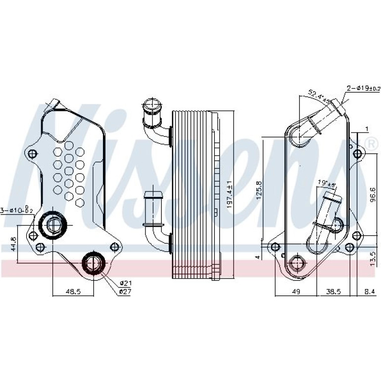 Ölkühler, Motoröl 91126 Ölkühler, Motoröl 91126