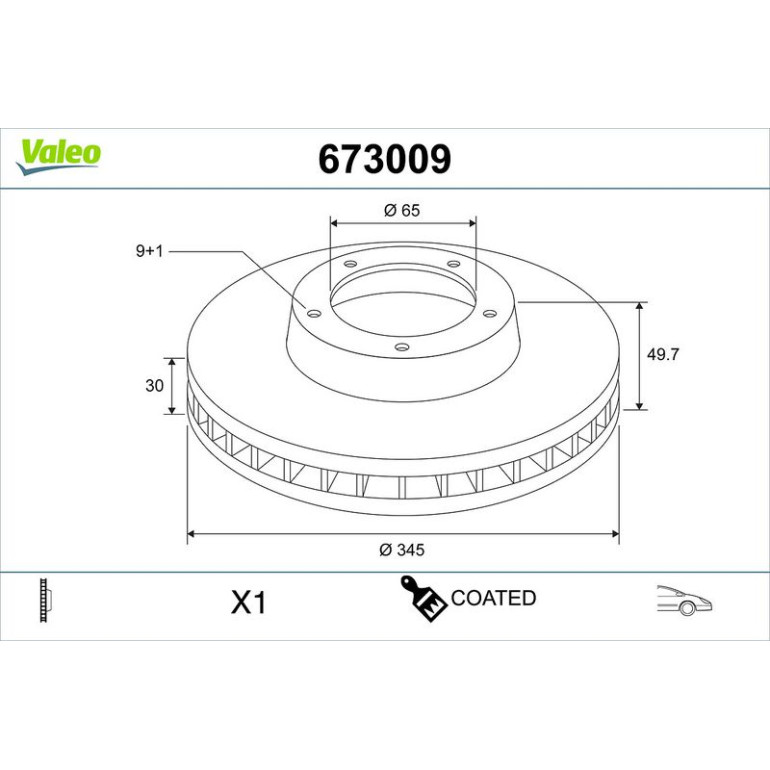 Bremsscheibe 673009 Bremsscheibe 673009