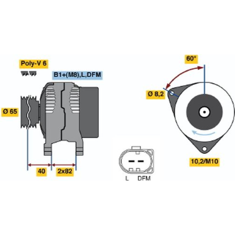 Generator 0 124 515 040 Generator 0 124 515 040