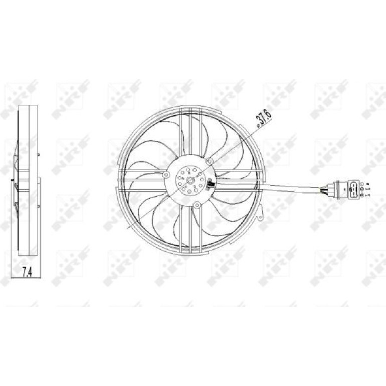 Lüfter, Motorkühlung 47409 Lüfter, Motorkühlung 47409