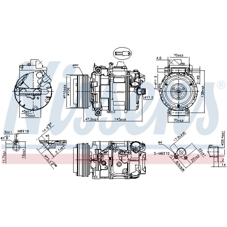 Kompressor, Klimaanlage 890073 Kompressor, Klimaanlage 890073