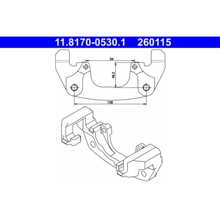 Halter, Bremssattel 11.8170-0530.1