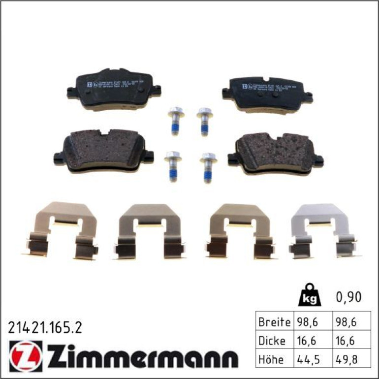 Bremsbelagsatz, Scheibenbremse 21421.165.2 Bremsbelagsatz, Scheibenbremse 21421.165.2