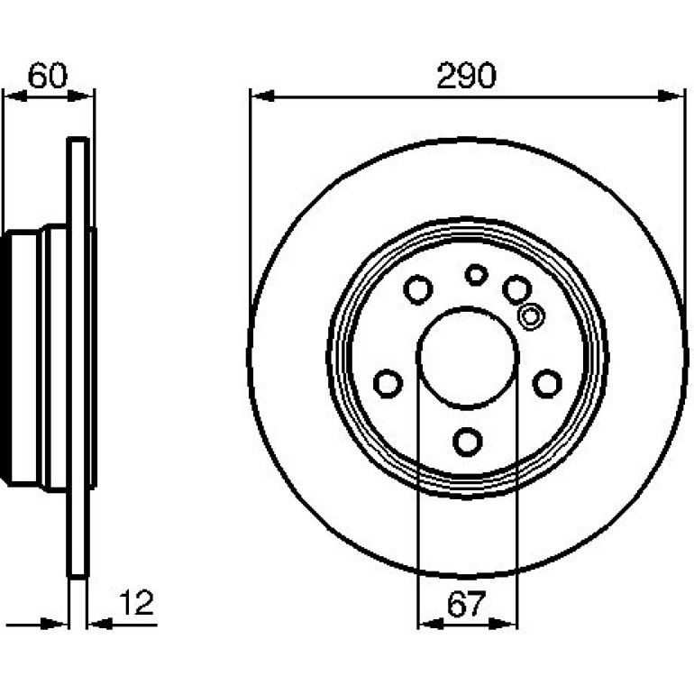 Bremsscheibe 0 986 478 607 Bremsscheibe 0 986 478 607